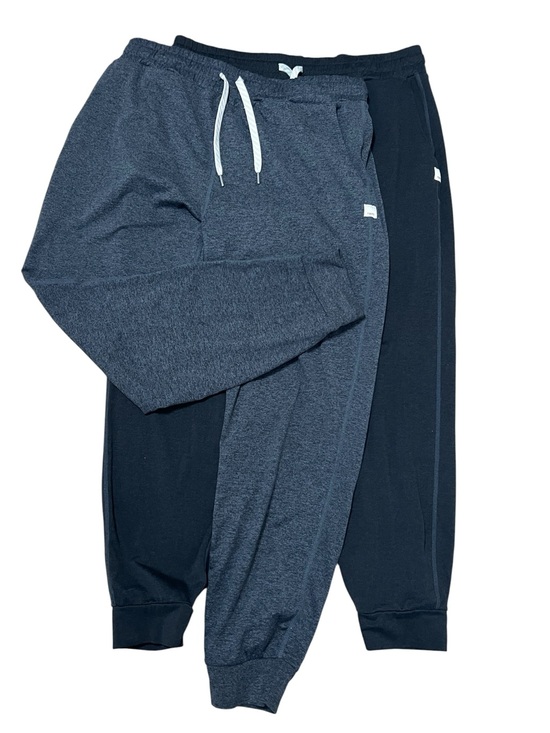 Vuori Pants - Vuori Performance Joggers Medium Gray Black Dream Knit Lot of 2 VW303 Athleisure